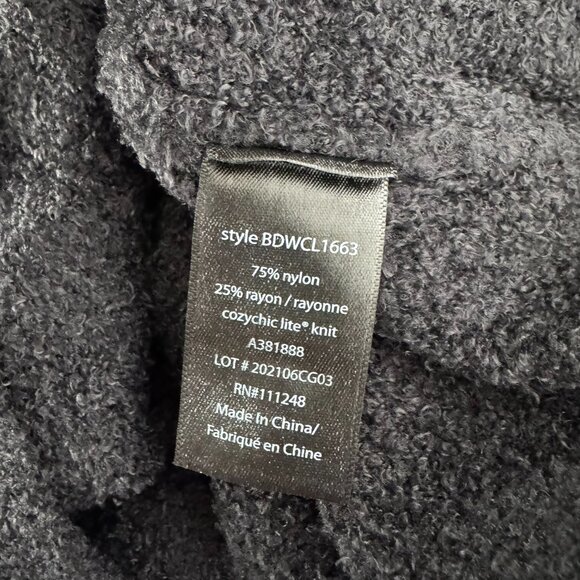 Barefoot Dreams Black Half-Zip Sweater - Picture 6 of 7